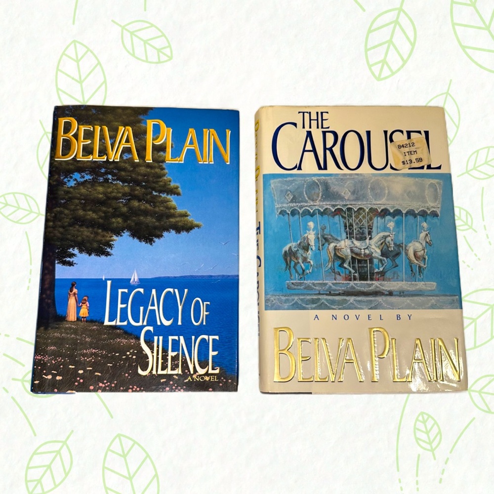 Belva Plain Books Lot of Romance Novels Hardcover - 2 Total